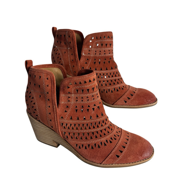 Sofft‎ Sallie Ankle Boot Spice Orange Womens Size 11 Medium Nice Used Condition - Picture 1 of 11